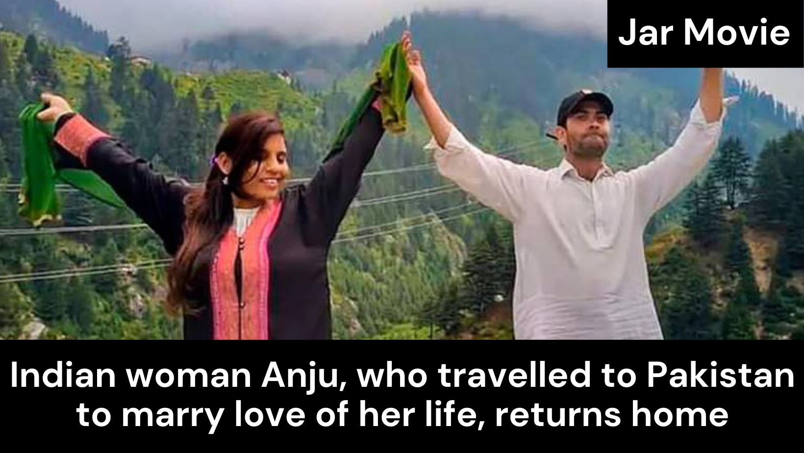 Anju, an Indian woman, comes home after traveling to Pakistan to wed her true love.