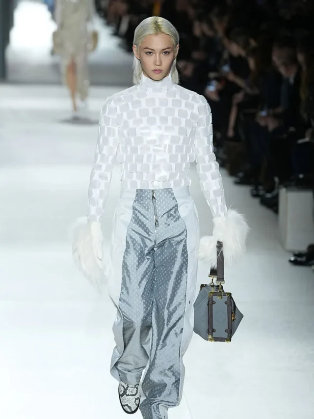 Felix, the K-pop sensation from Stray Kids, dazzles at the Louis Vuitton Fall/Winter 2024 show.